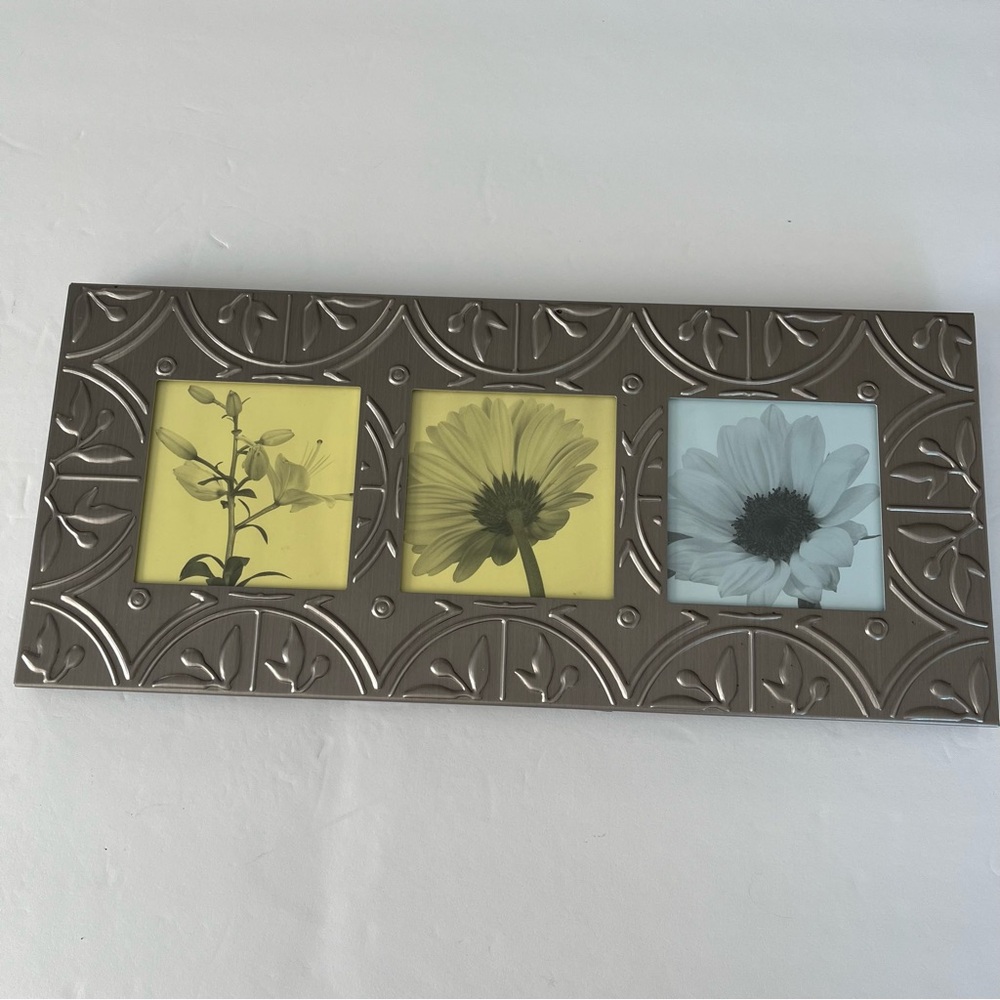 Umbra Loft Alan Wisniewski design 3-photo matte silver picture frame